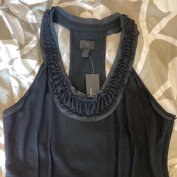 Banana Republic Monogram black wool racerback dress size 16 - Picture 5 of 13